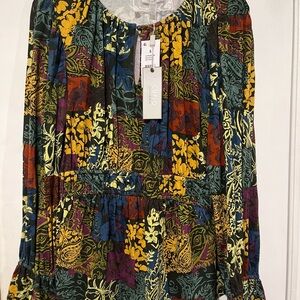 NWT Cupio Multicolor Floral Women's Blouse